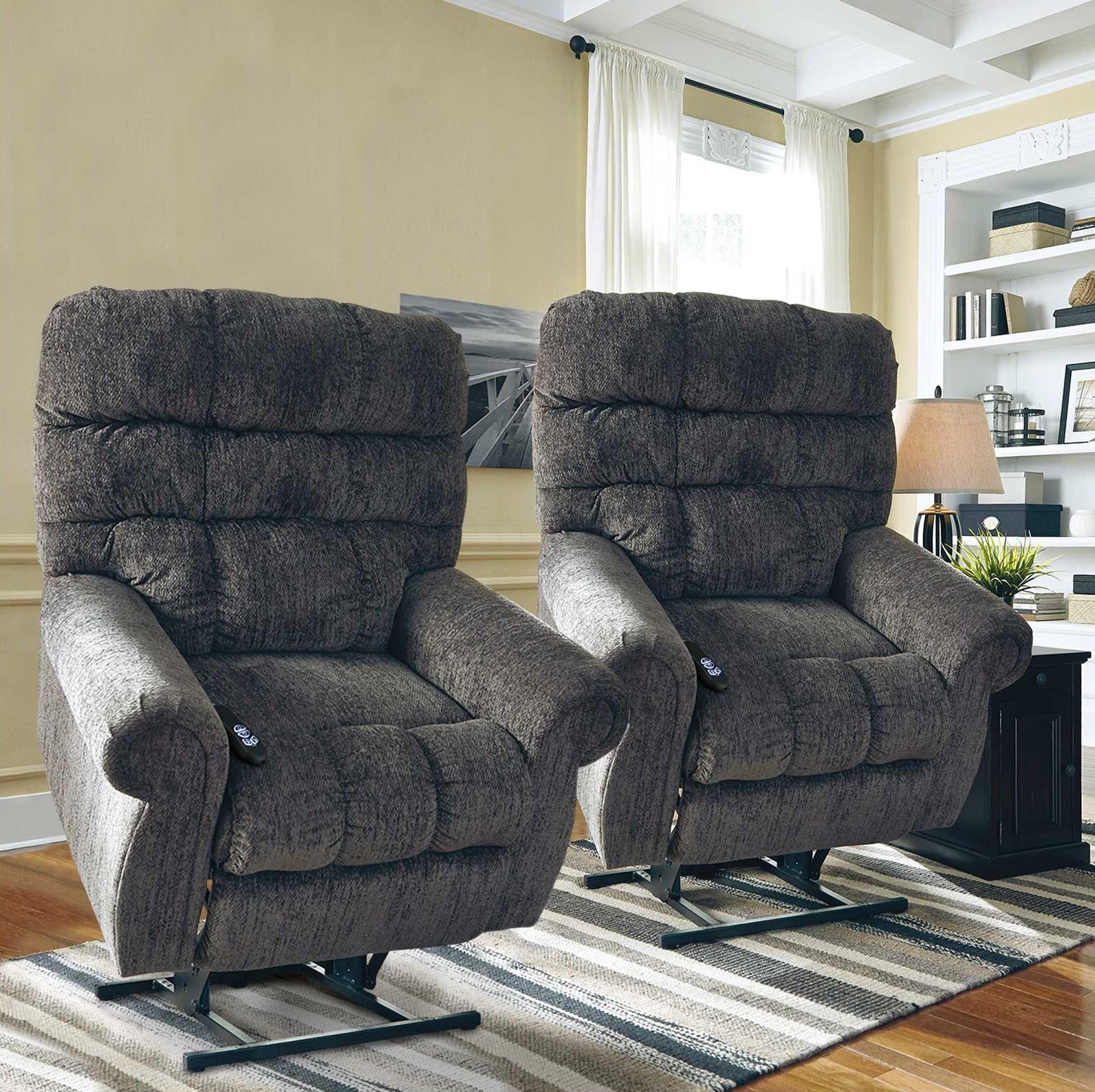 Rent to Own Ashley Ernestine Power Lift Recliners Slate at Aaron's today!